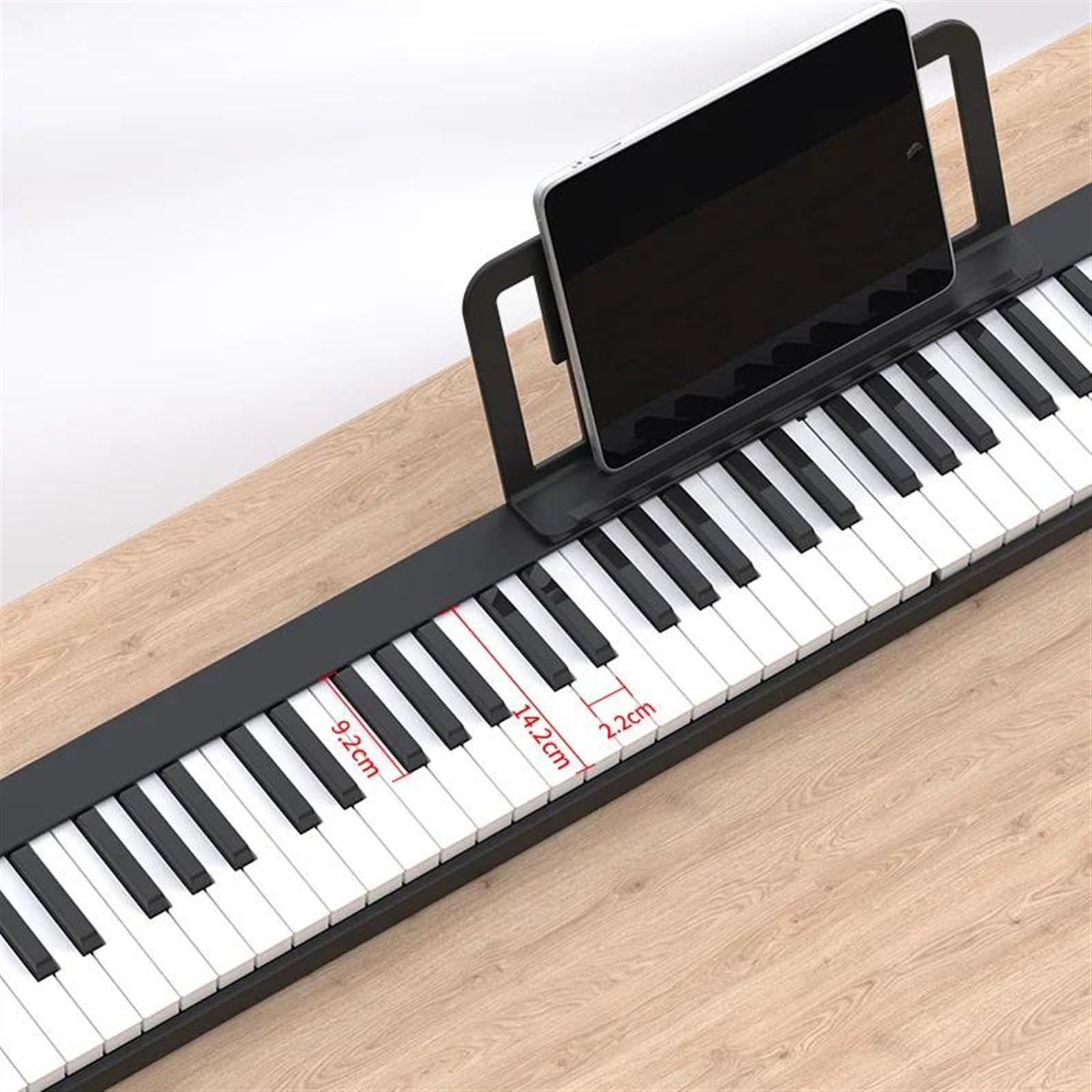 折りたたみキーボード　88key 電子ピアノ RiZKiZ 2つ折り電子キーボード 88鍵盤 折りたたみ 電子ピアノ